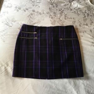 Plaid mini skirt